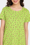 Rosaline Mystic Town Knit Cotton Top (Pack of 2) - Green Orange — thumbnail 11